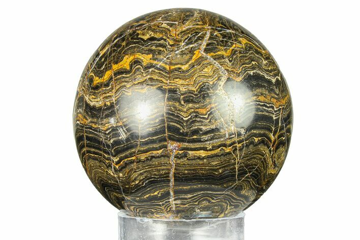 Polished Stromatolite (Greysonia) Sphere - Bolivia #302454